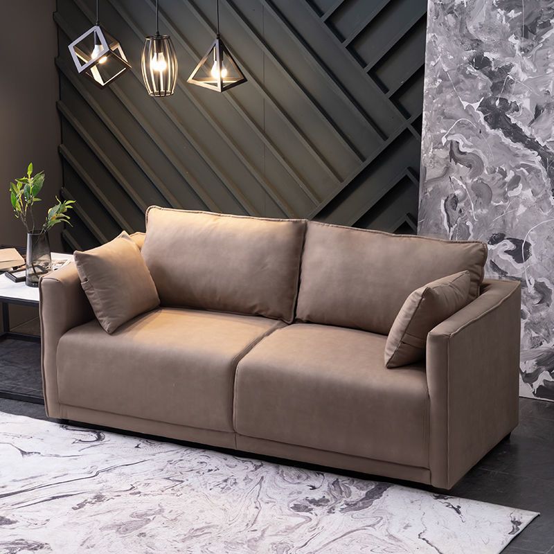 Loose Back 29.5" H Seating Square Arm Contemporary Sofa for Living Room