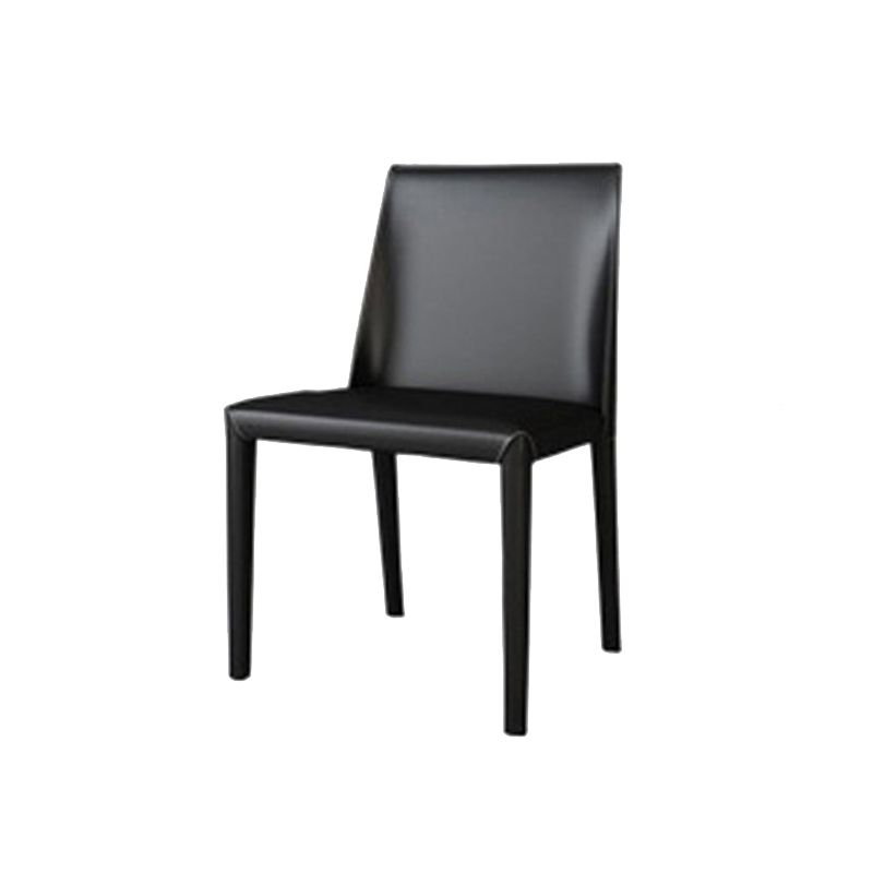 Faux Leather Kitchen Dining Chair Contemporary Kitchen Dining Armless Chair