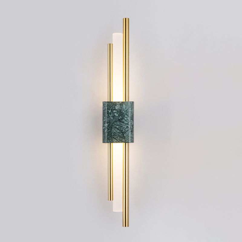 Metal Linear Shade Wall Sconce Modern Style 1 Light Wall Mount Light Fixture