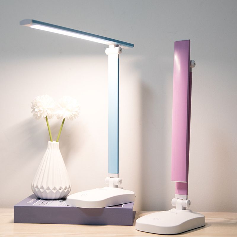 Foldable USB Table Lamp Modern Plastic Kids Bedroom LED Reading Book Light