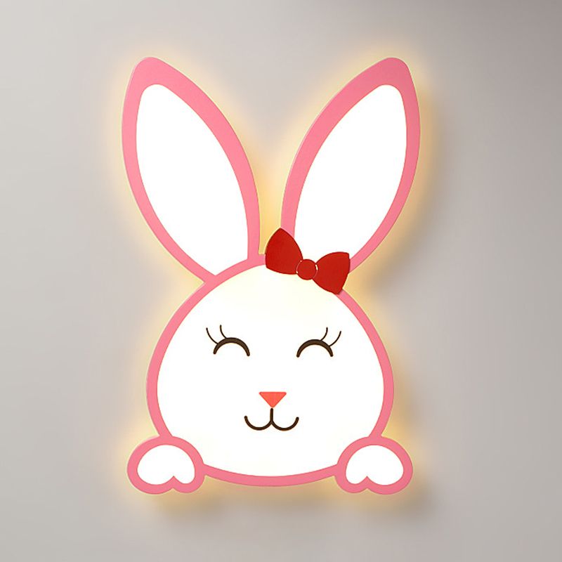 Animal Flushmount Lights Cartoon Acrylic Ceiling Mounted Fixture for Bedroom