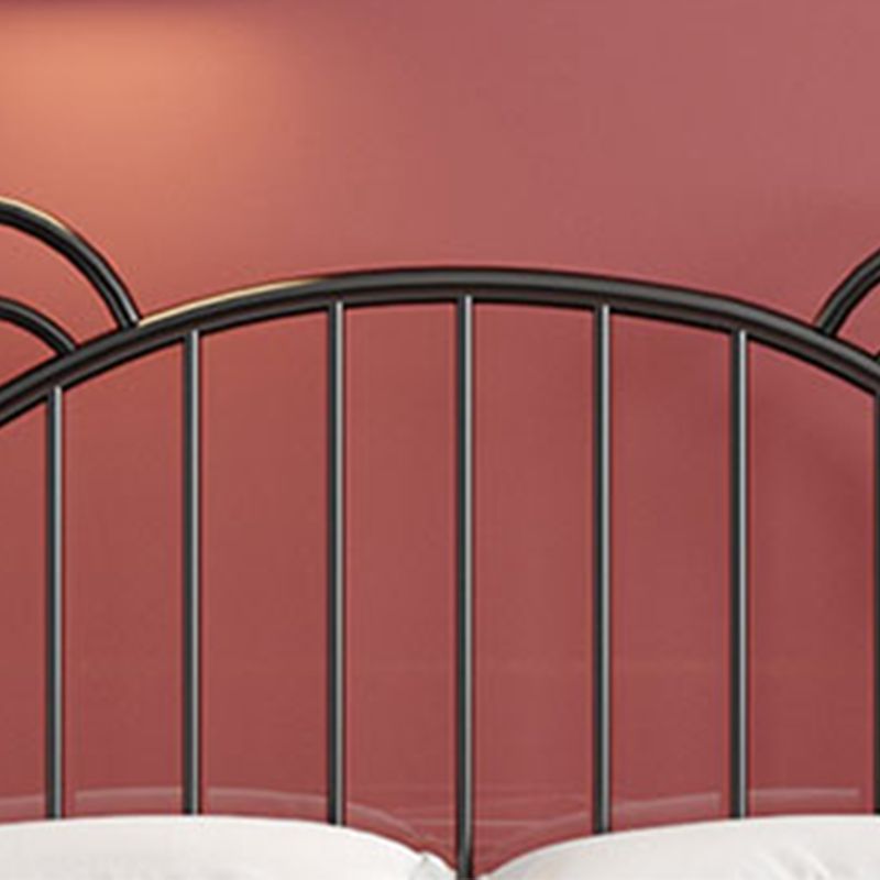 Bear Ear Headboard Glam Bed Iron Frame with Footboard,Tall Clearance