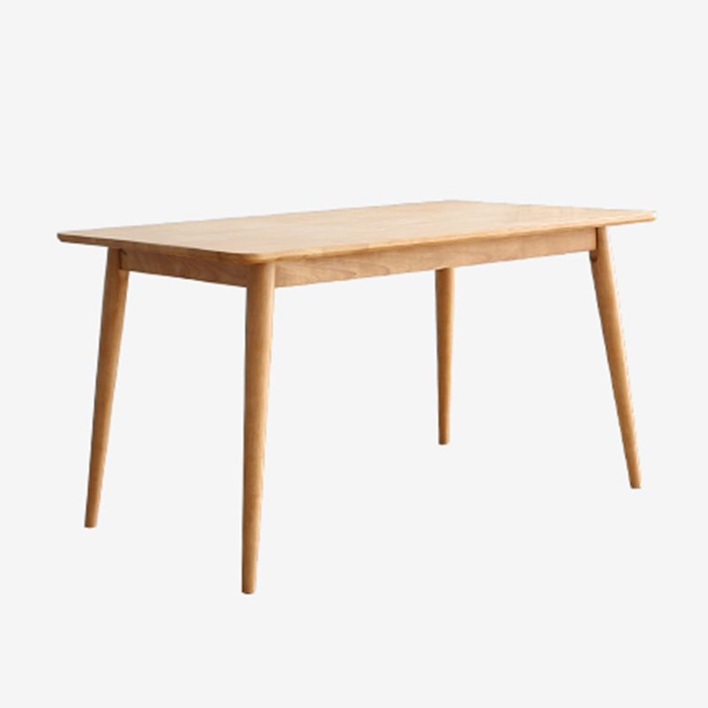 Rectangle Wooden Dining Table Modern Balata Wood Table with 4 Legs for Restaurant