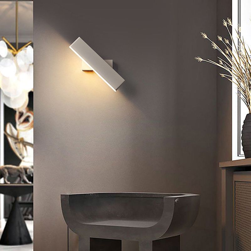 Rotatable LED Wall Mount Light Modern Style Wall Light with Acrylic Shade for Living Room
