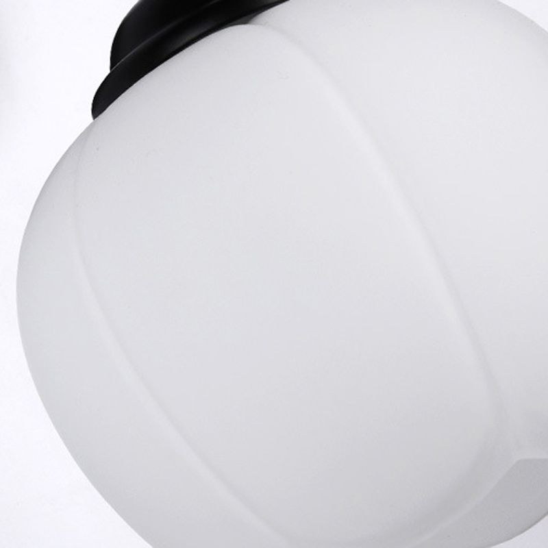 Industrial Style Wall Sconce Grass 1 Light Sconces in Black for Living Room