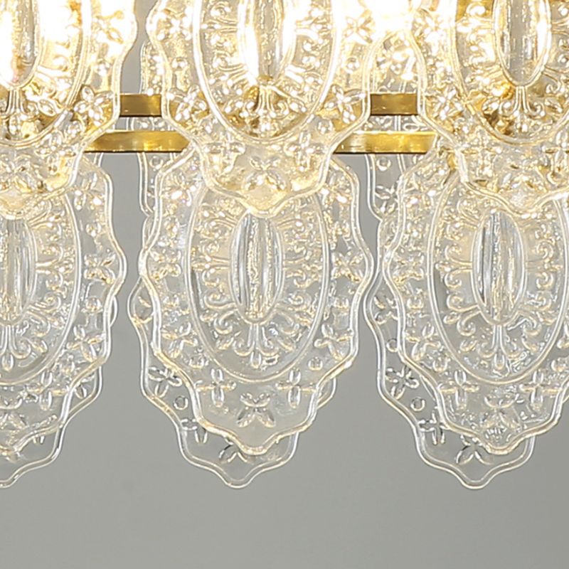 Contemporary Glass Island Lighting Fixture Creative Pendant Light for Dining Room