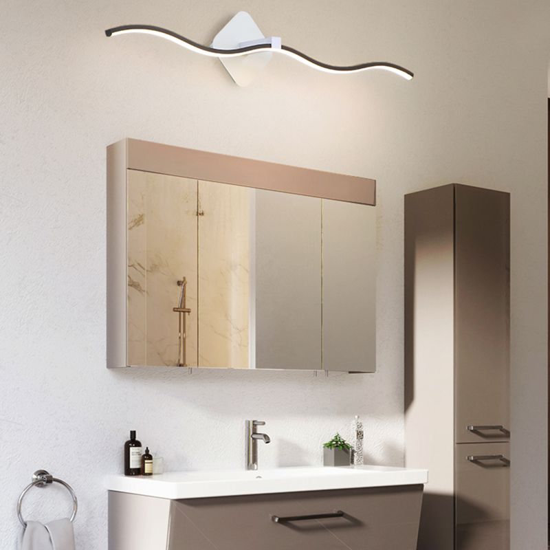 Modern Simple Fashion Style Linear Shade Wall Sconce Metal 1 Approches légères