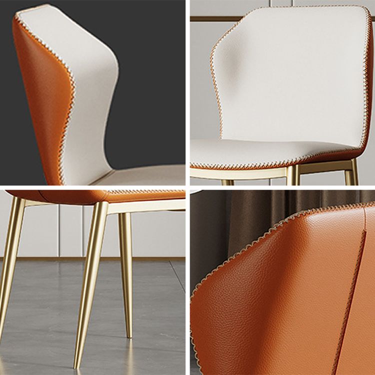 Glam Dining Table Set 1/4/5/7 Pcs Round Sintered Stone Dining Table with Wingback Chairs