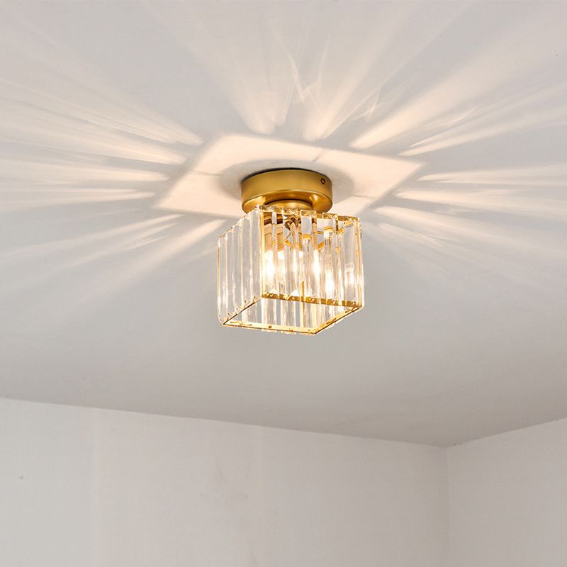 Ultra-Contemporary Flush Mount Ceiling Light Crystal Flush Light for Corridor