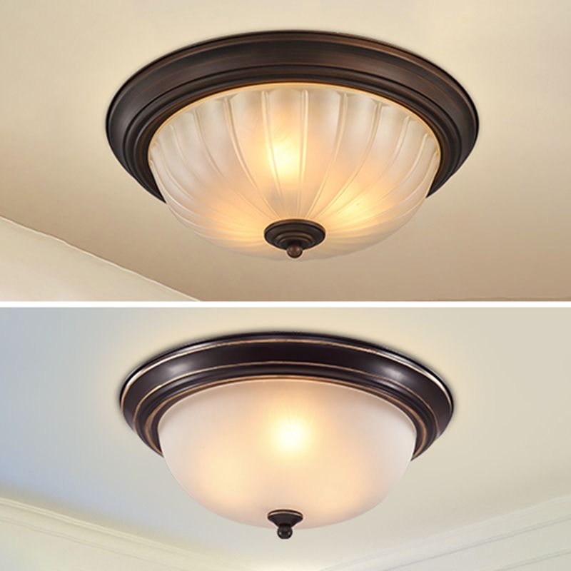 Schale Glas Flush Mount Modern Style Wohnzimmer-Deckenleuchte mit Form