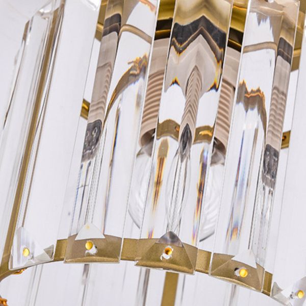 Nordic Ceiling Light Crystal Flush Mount Light Fixture for Bedroom