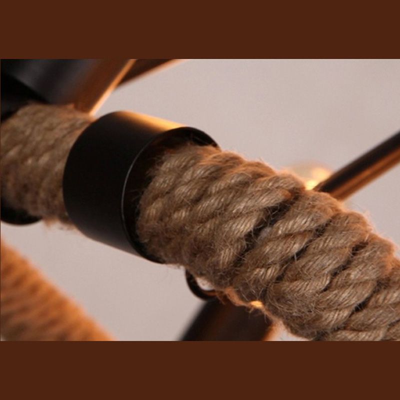 Luminaire de lustre de l'ampoule exposé Éclairage de pendentif en métal industriel pour le restaurant