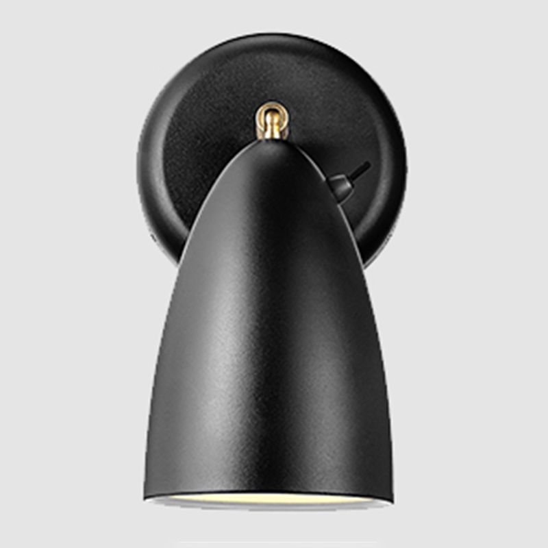 Iluminación de pared de lectura geométrica de metal moderna 1 lámpara de luz de pared de luz.