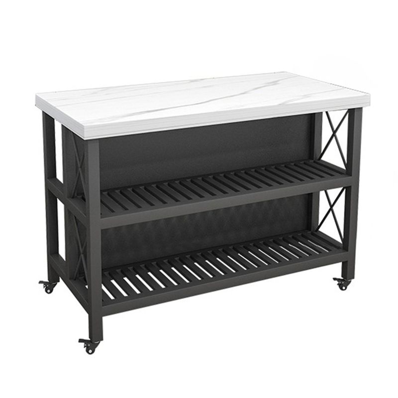 Rolling Contemporary Kitchen Island Stone Kitchen Island Table