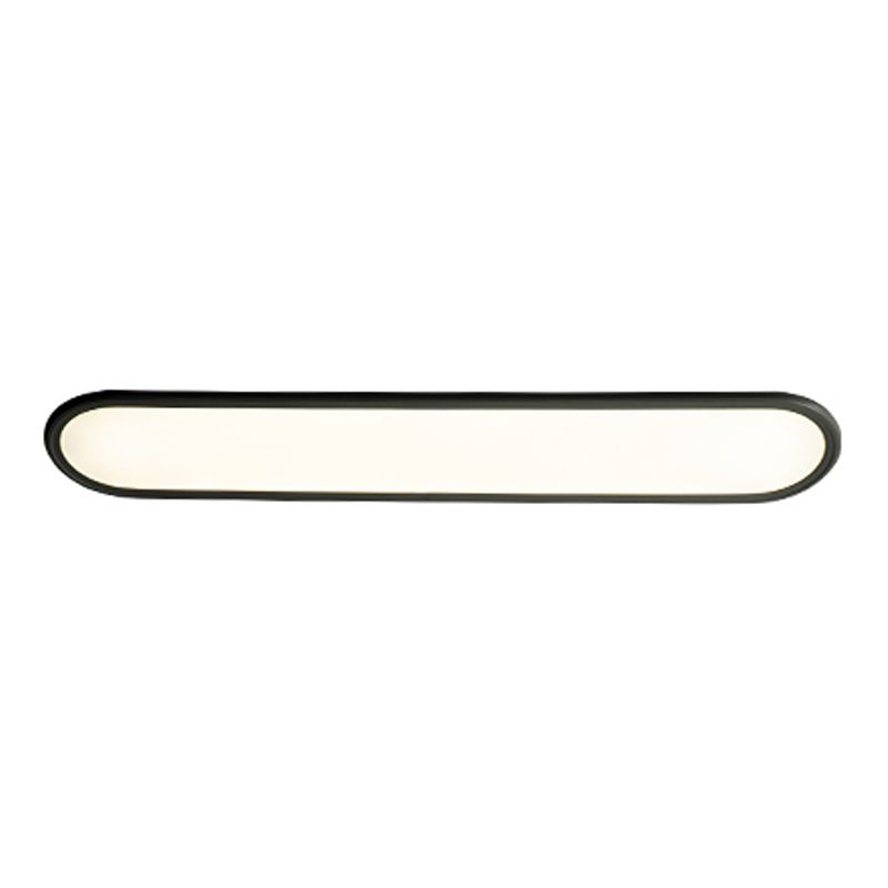 Oval Shape Metal Flush Ceiling Light Modern Style 1 Light Flush Mount Lighting