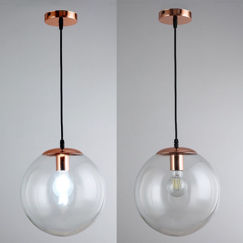 1 Light Spherical Pendant Lighting Modern simplicity Glass Pendant Ceiling Lights for Restaurant