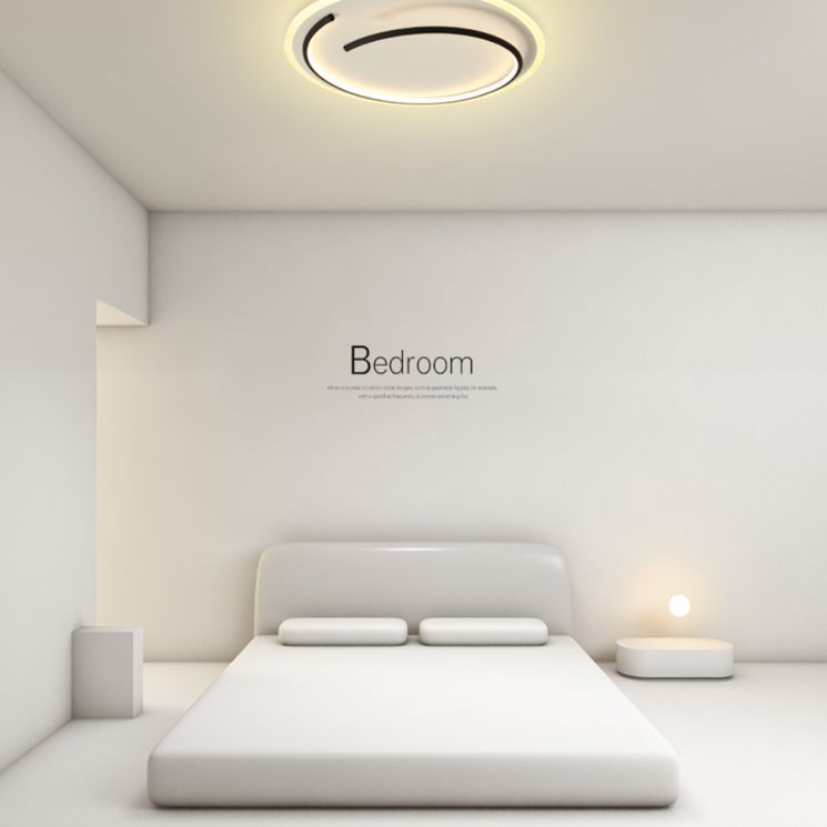 Ronde acryl plafondlamp Minimalisme LED-inbouwlamp voor slaapkamer