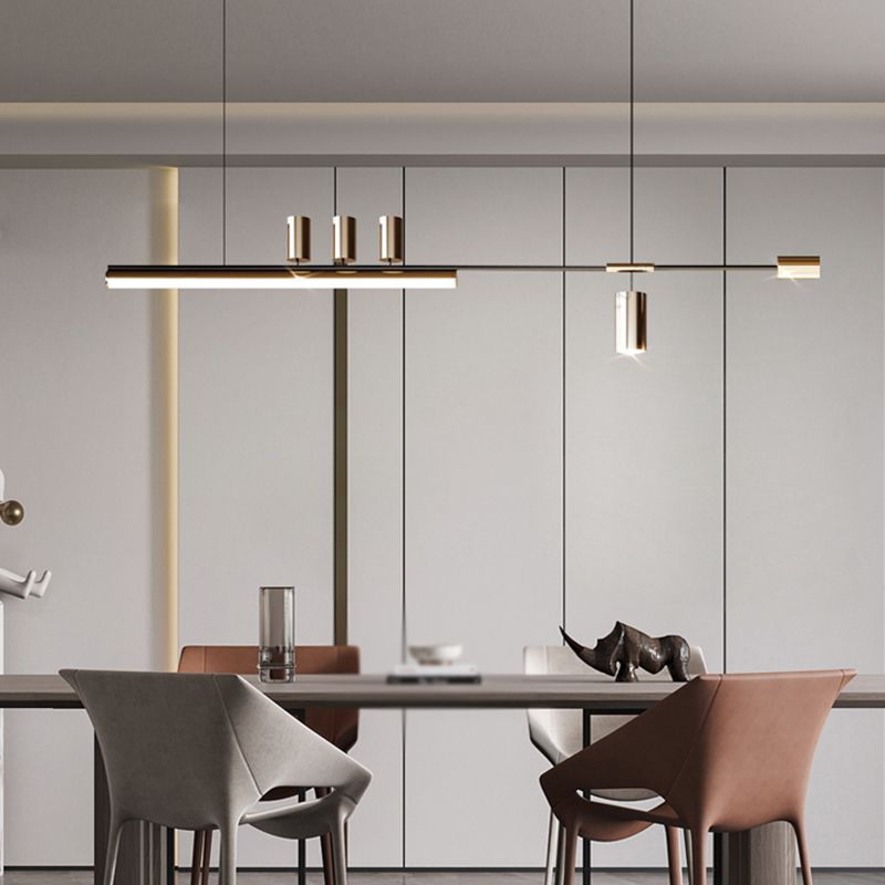 Metal Ceiling Pendant Light Modern LED Island Lighting Ideas for Kitchen