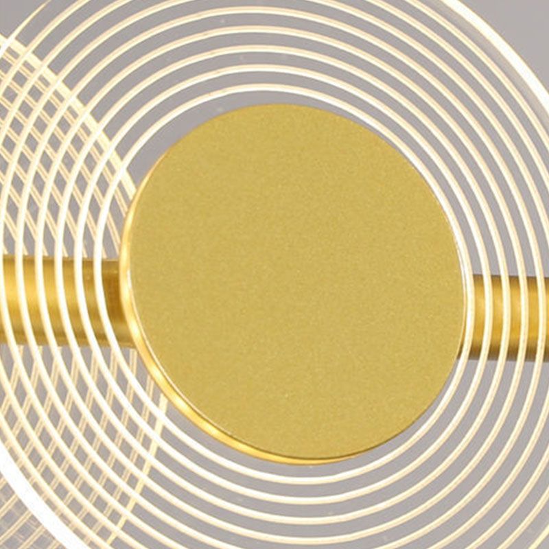 Postmodern Circles LED Island Light Acrylic Dining Room Pendant Light Fixture