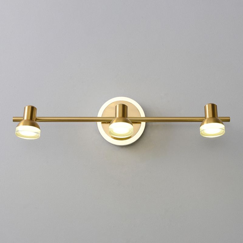 Traditional Simplicity Bell Vanity Sconce Lights Acrylic Wall Mount Light Fixture for Bathroom