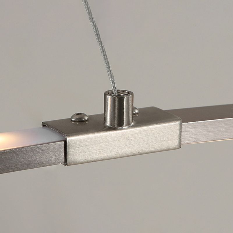 Aluminium LED Hanging Lamp in Modern Luxury Style Acrylic Linear Pendant Light for Living Room