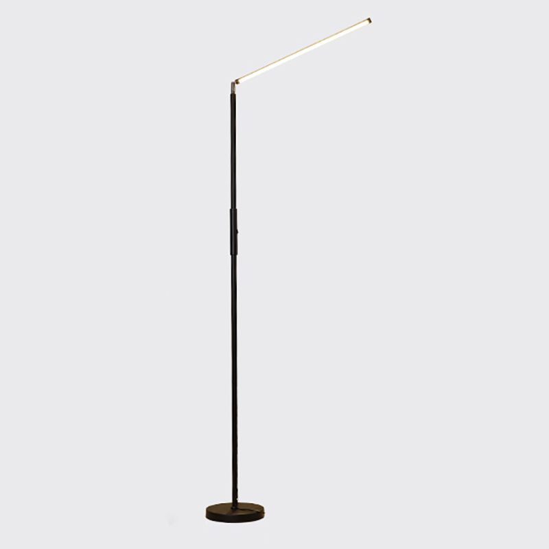Contemporary Linear Floor Lamp Metal 59" High LED Floor Light for Living Room
