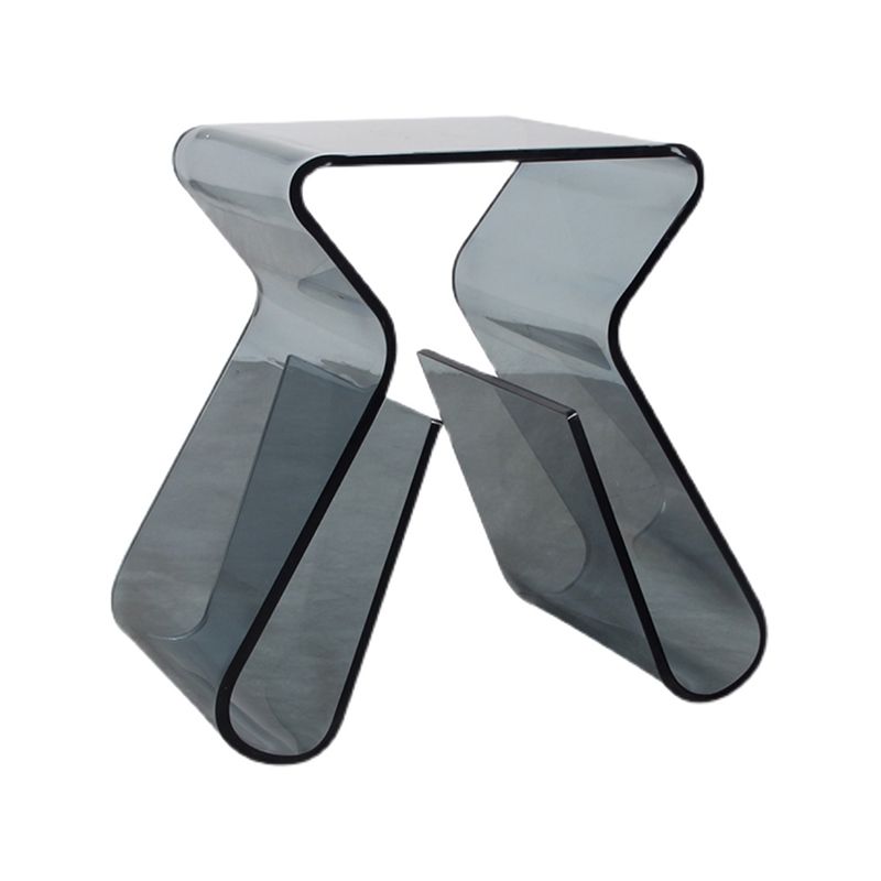 Ultra-Modern Side Table Acrylic Pedestal Accent Side Table for Living Room