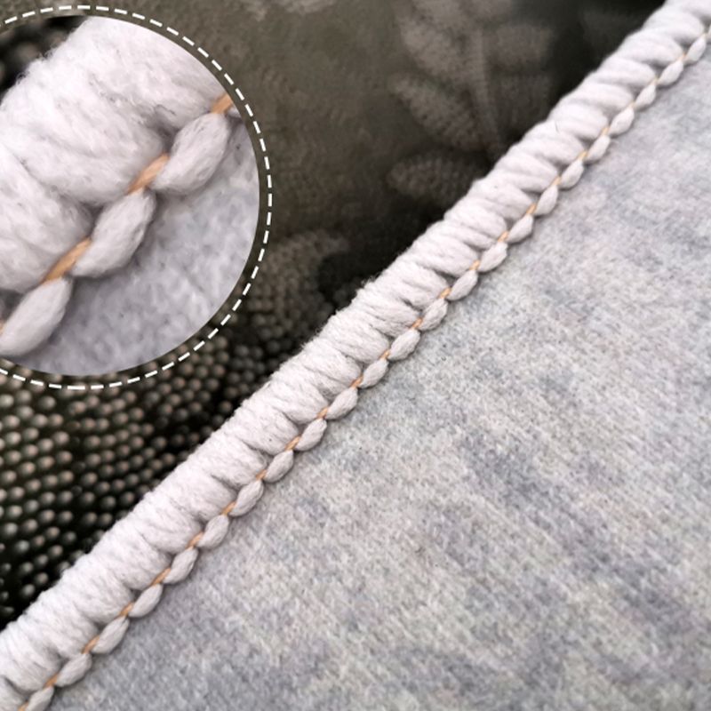 Tappeto moderno marrone scuro che miscela un tappeto a colori non slip tappeto per arredamento per la casa