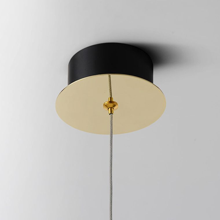 Modern Luxury LED LED Light Light Electroplate Alluminio Teacropplesso con l'ombra di cristallo