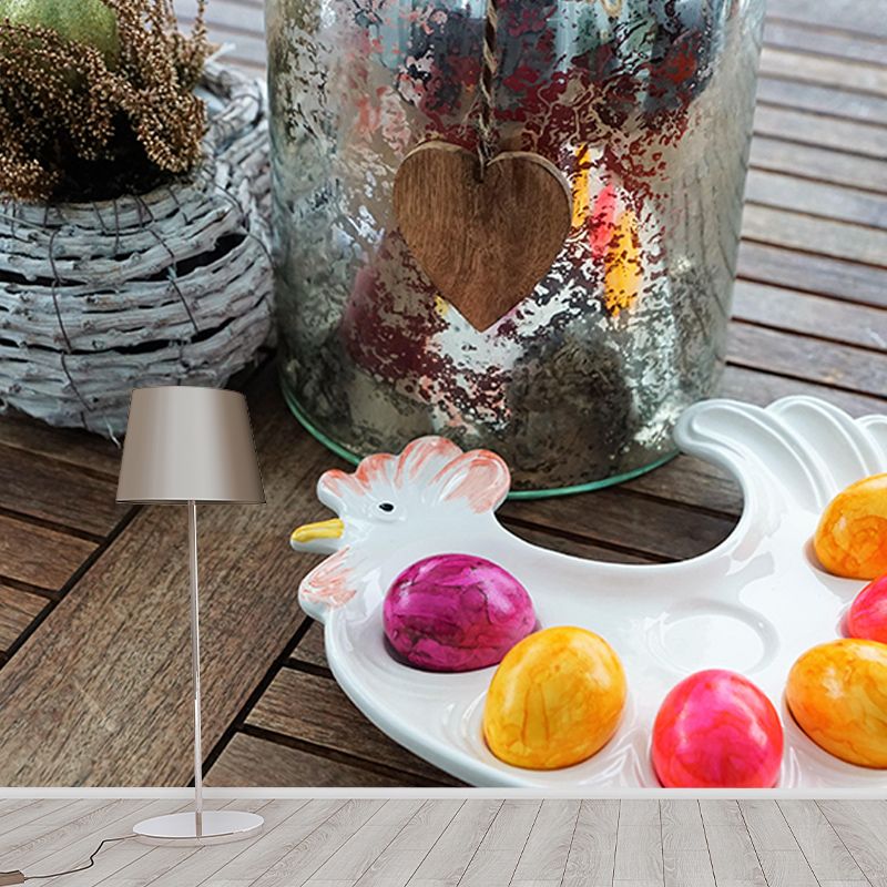 Environment Friendly Resistant Mural Wallpaper Afternoon Tea Sleeping Room Wall Mural