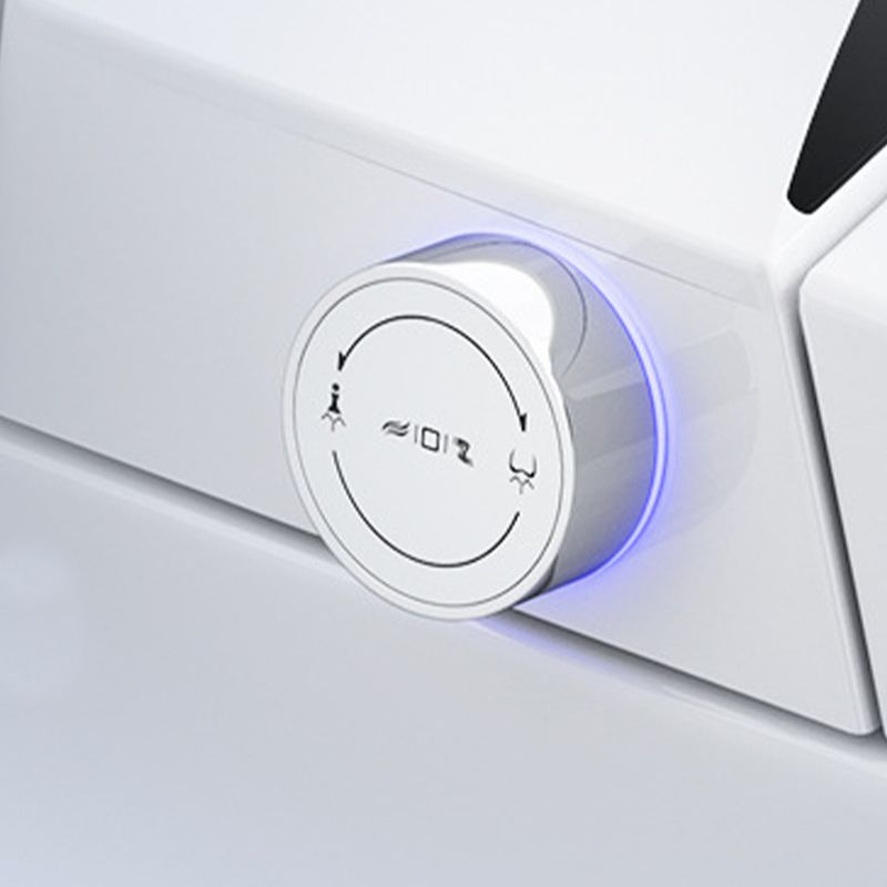 Modern Concealed Tank Toilet Skirted ABS Wall Mount Flush Toilet with Seat