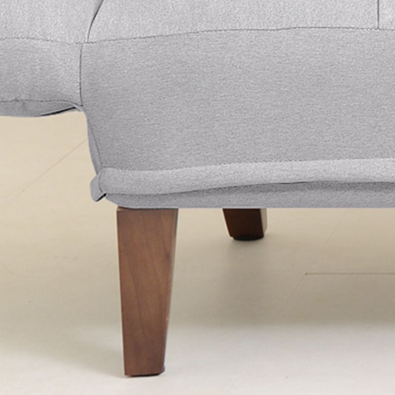 Square Arm Sofa Reclining 48.43" Biscuit Back Linen Loveseat