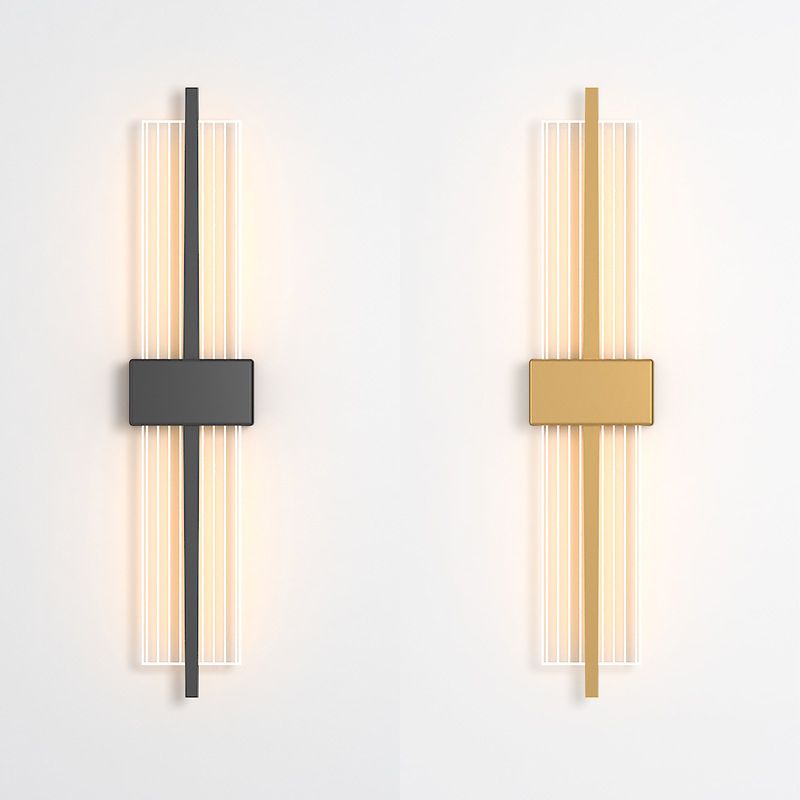 LED indoor decoratie wandbevestiging licht metalen dwarswand sconce in acryl schaduw