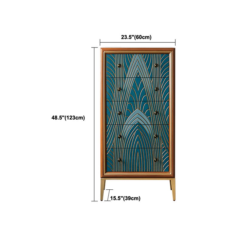 Lingerie Chest with Wood Top and Legs Chest with Drawers for Bedroom