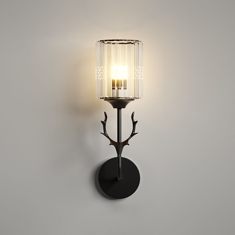 Luz de lámpara de pared de cilindro contemporánea Luz de aplicado para dormitorio