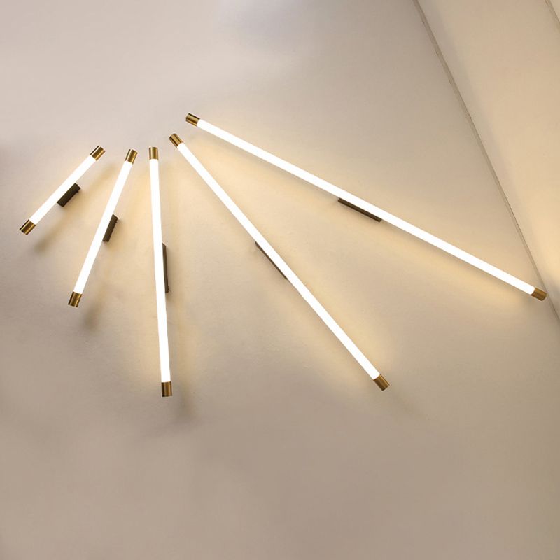 Contemporary Vanity Light Simple Linear Strip Mirror Lighting Fixtures for Restroom