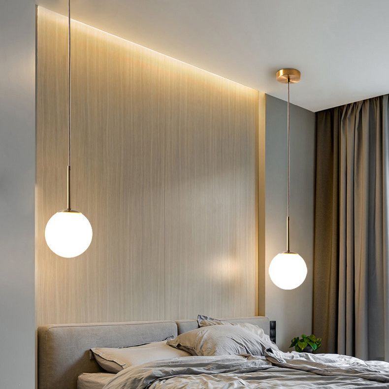 Globale hängende Leuchten modernes Glas 1 Lichtheizlicht Lichter