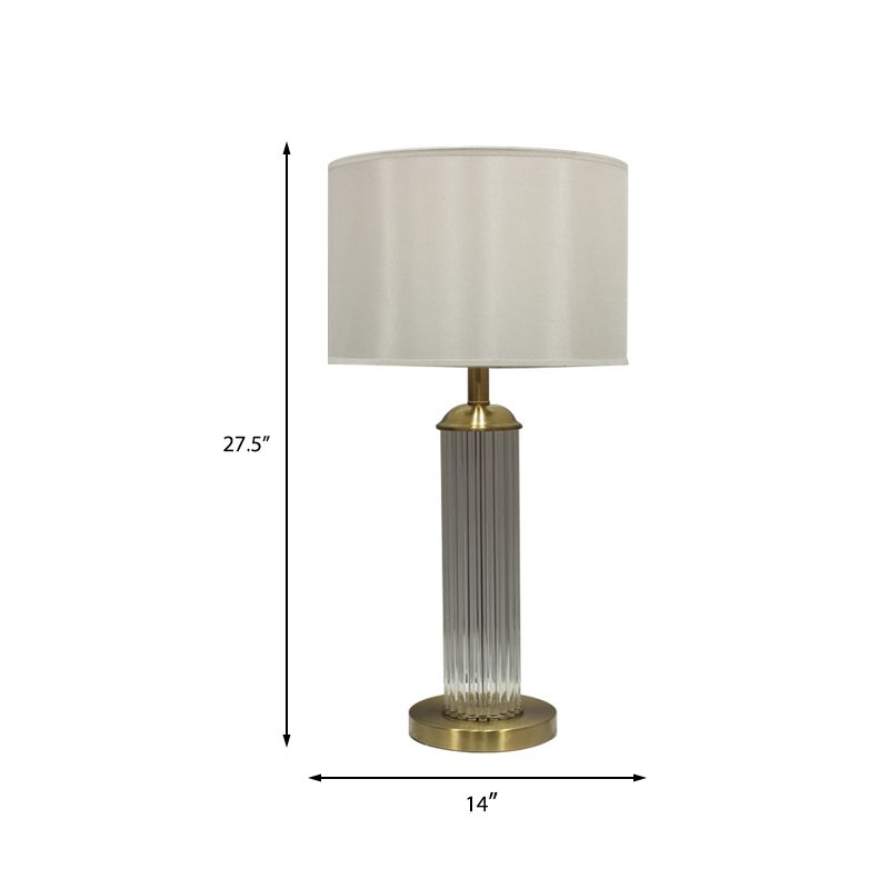 Tarea de columna contemporánea iluminación de la tarea cortada a mano 1 bombilla lámpara de escritorio pequeña en oro