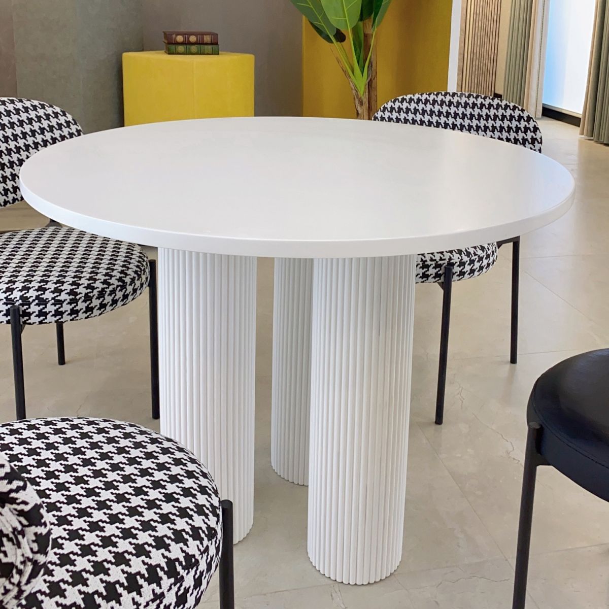 Tavolo rotondo tavolo da dinette tavolo da cucina per sala da pranzo contemporanea per interno