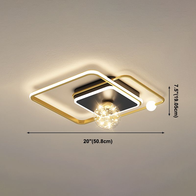 Gouden LED-plafondverlichtingsarmaturen Moderne inbouwplafondarmatuur voor woonkamer