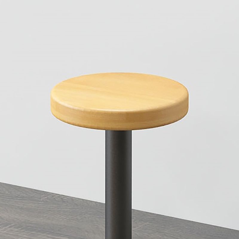 Contemporary Footrest Backless Barstool Matte Finish Home Stool