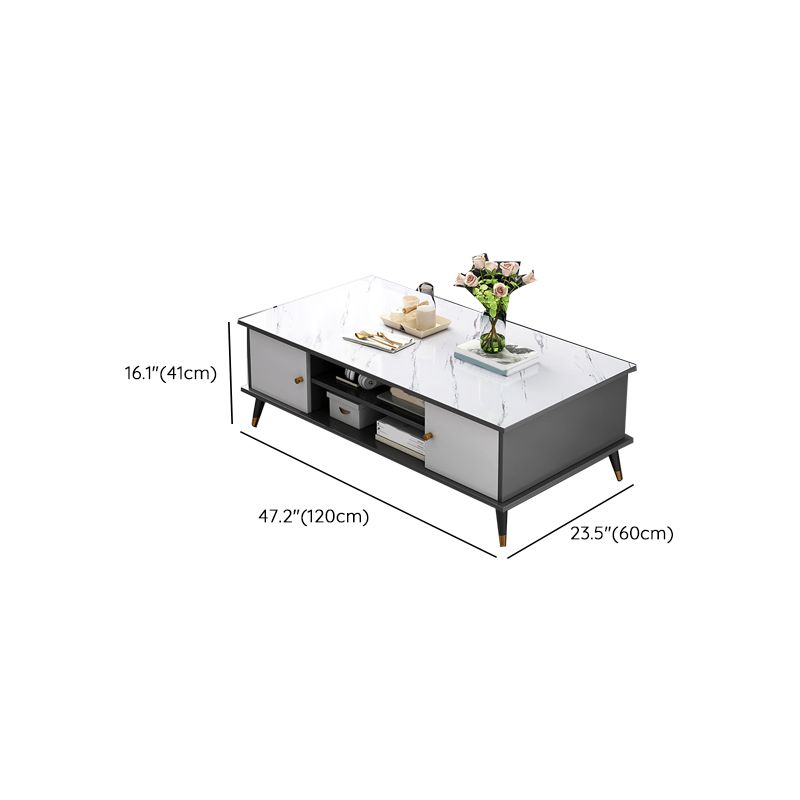 Rectangular Modern Simple Coffee Table 1 Single Cocktail Table for Home