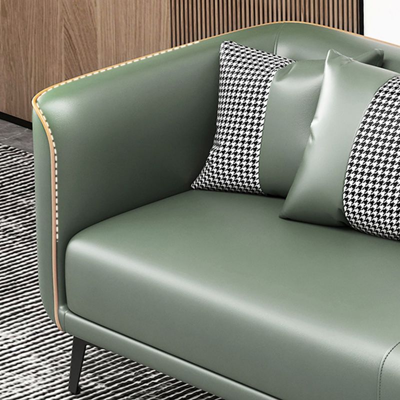 Modern Square Arm Standard Sofa Metal Legs Settee for Living Room