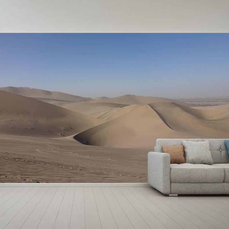 Desert Mural Contemporary Photography Style Wallpaper Mildew Resistant for Bedroom