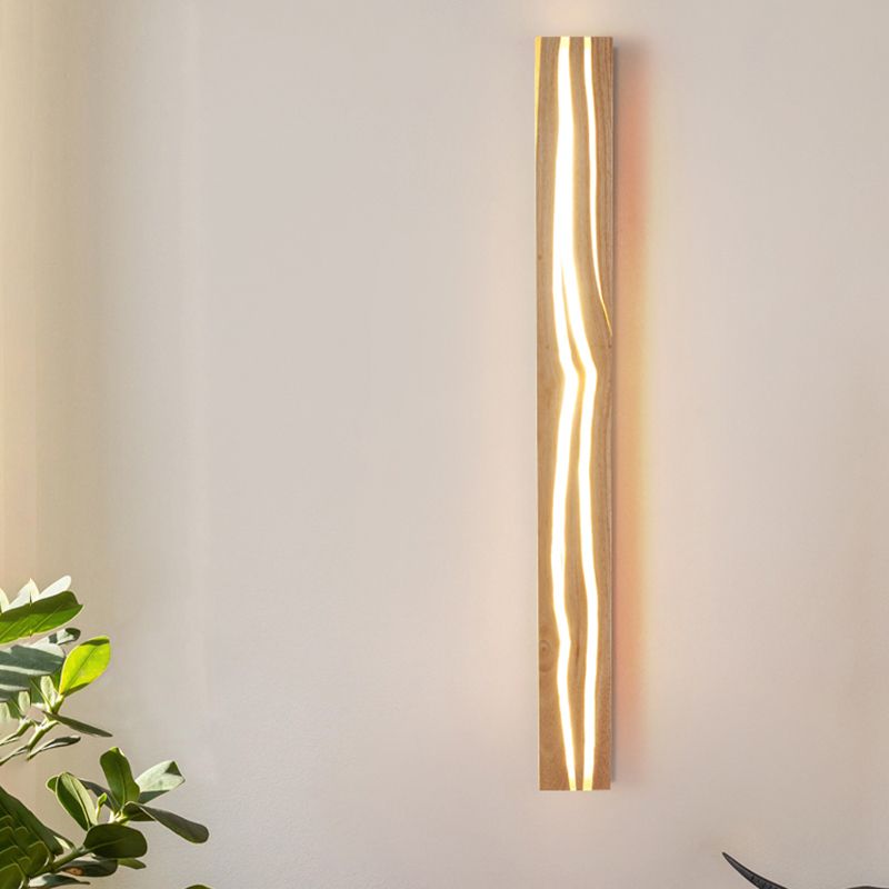 Contemporary Wooden Wall Light Fixture Simple Wall Light Sconce for Bedroom