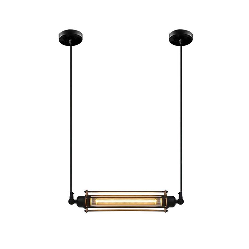 Pendente noire pour l'îlot de cuisine Pendentif Lighting Lighting Island Pendant linéaire