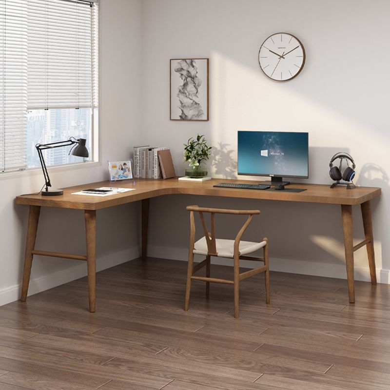 Modern Style Writing Desk L Shape Office Table with Legs for Home