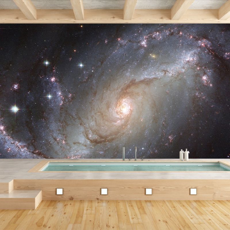 Starry Sky Stain Resistant Mural Washable Wallpaper Sitting Room Wall Mural