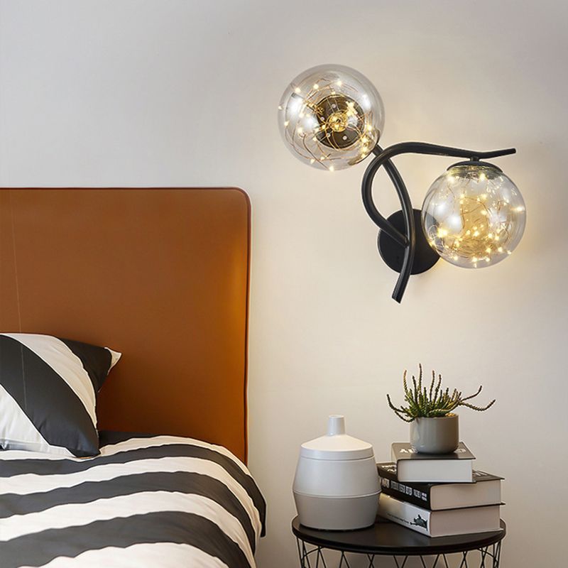 Creative Star Wall Mount Light 2 lumières de style atmosphère de style atmosphère Lumière pour la chambre