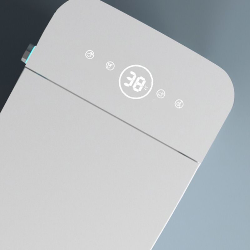 Contemporary White Floor Standing Bidet With Remote and Horizontal Spray